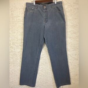 Alberto Mens Jeans Tommy Stretch Denim Light 38" Waist 32" Inseam